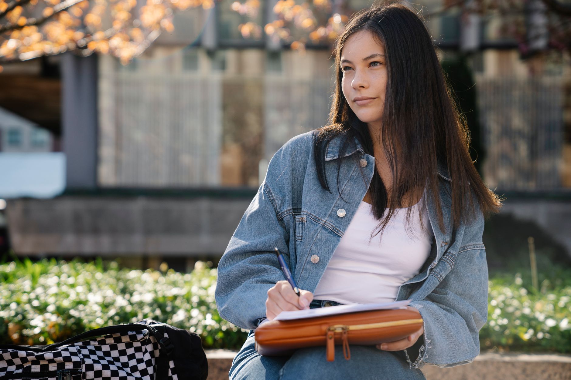 International student working at an internship in the United States