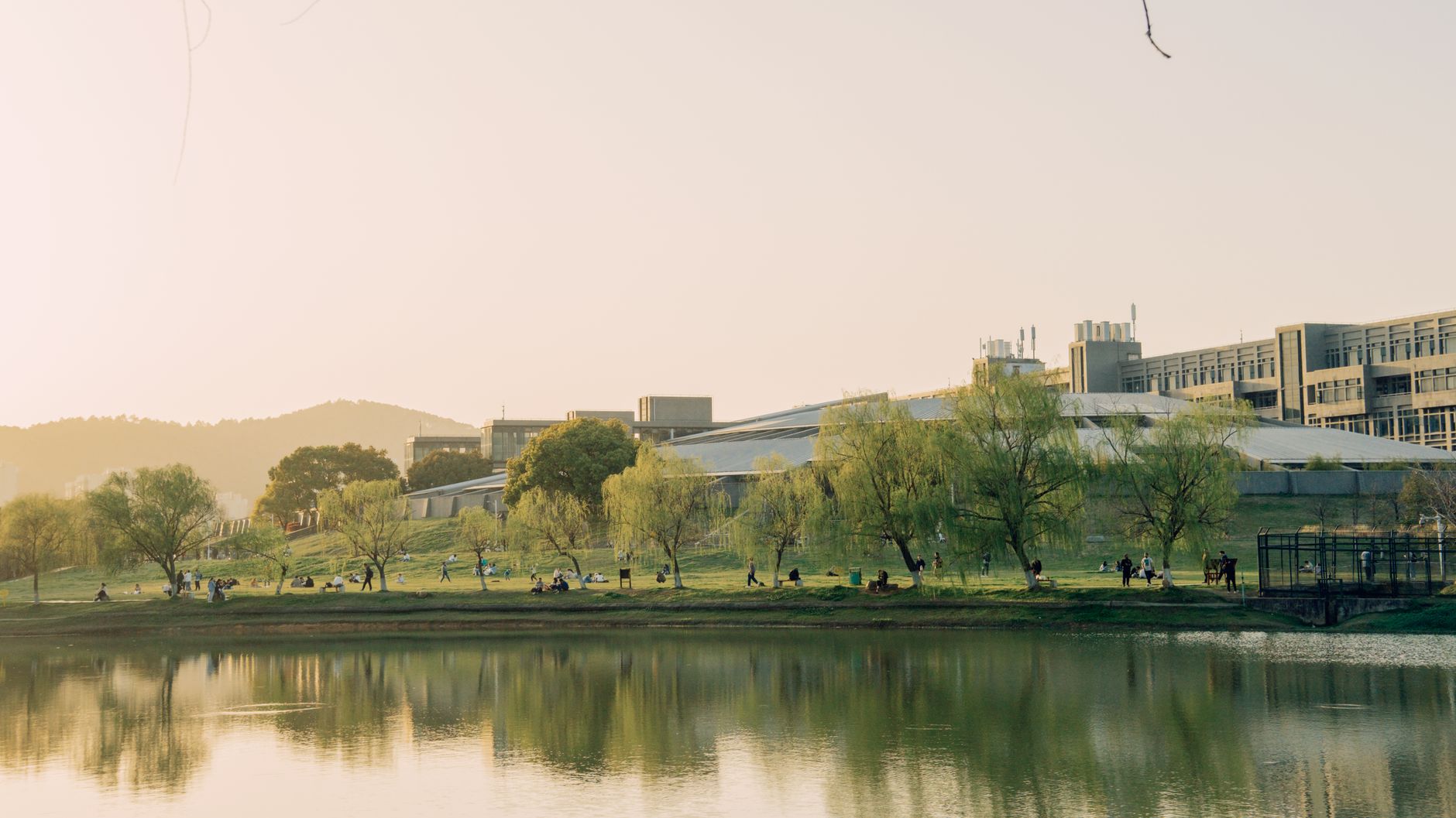 International students walking on a Canadian university campus